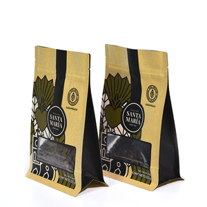 Bolsa de café con impresión personalizada, papel de aluminio, fondo plano, bolsa de pie, embalaje, bolsas de café de Etiopía con válvula y cremallera - Product Image 3