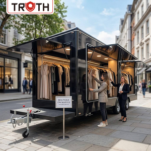 Tienda Móvil Personalizada sobre Ruedas, Remolque de Venta de Ropa, Carrito de Compras, Remolque de Boutique Móvil, Camión de Moda - Product Image 1