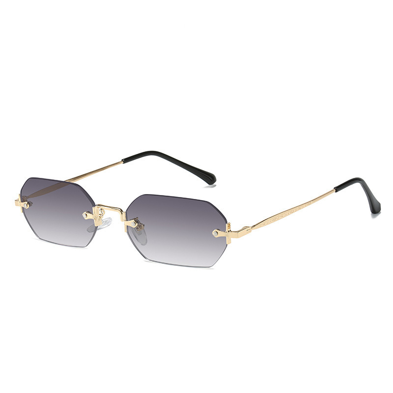2126-c2 montura dorada-lentes dobles grises