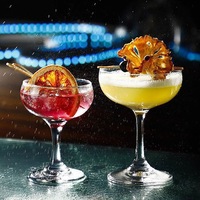 Verre à cocktail classique rétro en cristal miniature 2026, verre à champagne en forme de papillon, verre à vin transparent