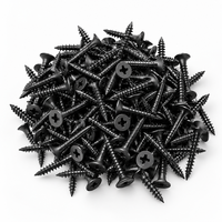 Vis autoperceuses pour plaques de plâtre, phosphatées, noires et grises, 3,5x25mm, Tornillos De Placa Yeso