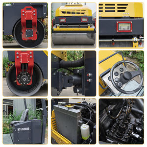 HIGHTOP Compacteur à rouleaux vibrants à usage intensif pour route, moteur diesel, machine de 1/1, 5/2/2 tonnes à vendre - Product Image 6