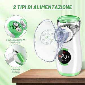 Inhalator <span class=keywords><strong>nebulizer</strong></span> medis listrik Digital, <span class=keywords><strong>Nebulizer</strong></span> <span class=keywords><strong>Mini</strong></span> Mesh Portabel ultrasonik dengan SFDA - Product Image 4