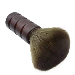 Brosse à <span class=keywords><strong>cheveux</strong></span> professionnelle en bois massif à poils doux pour salon de coiffure, pour nettoyer le cou - Product Image 3
