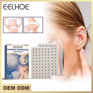 EELHOE all'ingrosso 120 pezzi agopuntura Vaccaria Ear Seeds usa e getta Ear Press semi magnetici digitopressione Ear Beads pellet semi - Product Image 2
