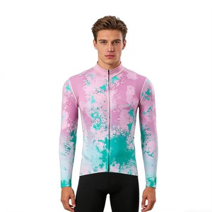 Maillot de cyclisme Zede de haute qualité, multicolores, respirant, coupe-vent, imprimé, à séchage rapide, manches longues, pour les événements cyclistes - Product Image 4