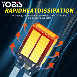 Yobian 921 912 bóng đèn LED 12V 922 906 Chỉ số công suất cao T15 lỗi miễn phí W16W w6w CANBUS tự động đảo ngược đèn 54smd dự phòng xe đèn - Product Image 4