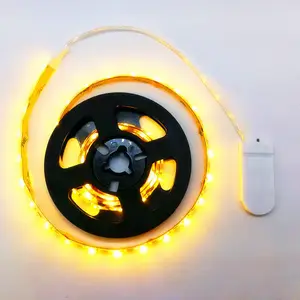 1M 2M 3M 4M 5M Schoenen Licht Achtervolgen Rgb Led Strip Batterij Aangedreven 2835 Zonne-Batterij Led Strip 5050 Batterie Licht