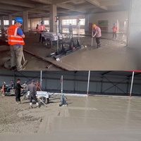 VANSE WS25-2 2.8KW Moteur à essence 2.5M Largeur Machine de nivellement laser pour béton Machine de nivellement laser pour béton