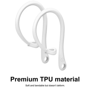 Ganchos de Silicona TPU Deportivos para Auriculares Apple Earbuds <span class=keywords><strong>Pro</strong></span>, Accesorios Anticaída para Auriculares Inalámbricos, Soporte para <span class=keywords><strong>Earpods</strong></span> 2 3 - Product Image 4