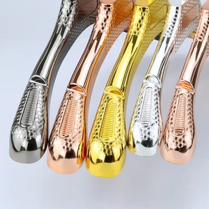 Antislip Naadloos Kledingpak Trouwjurk Gouden Plastic Hanger - Product Image 2