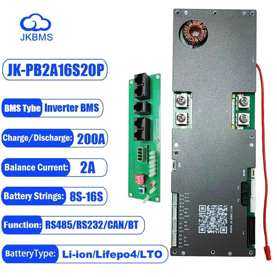 New Smart JK BMS V19 PB2A16S30P for Inverter with 4.3inch Touch Display ...