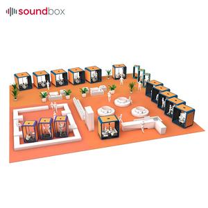 Caja de sonido desmontada casas prefabricadas aviación aluminio insonorizado privacidad mascota perro gato cabina con sistema de ventilación - Product Image 6