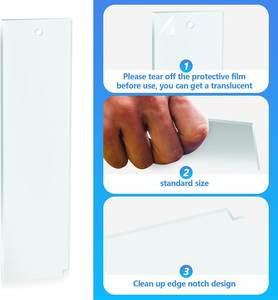 13X6CM 5MM de espesor resistente <span class=keywords><strong>SWIX</strong></span> acrílico esquí Snowboard raspador Plexi cera raspador para esquí y Snowboard Tuning - Product Image 5