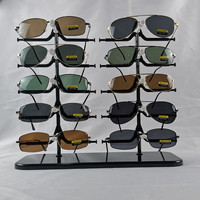 MK250321 Nouveau présentoir métallique pour lunettes, capacité 10 paires, support de présentation pour lunettes de soleil et montures optiques