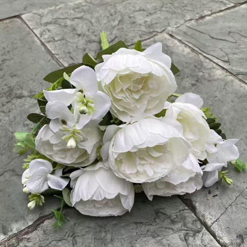 189 fourchette pivoine européenne blanche