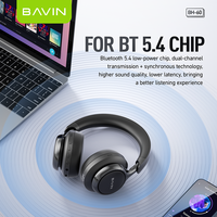 BAVIN Work Outdoor BH60 HiFi Sound ANC Peredam Kebisingan 360 °   Headset Nirkabel Audio Imersif 5.4