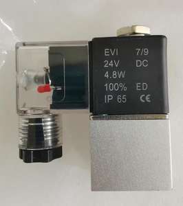 Válvula Neumática de <span class=keywords><strong>2</strong></span>/<span class=keywords><strong>2</strong></span> Vías de Aluminio con Orificio de <span class=keywords><strong>2</strong></span>.5mm, 1/4\", AC110v 220 Voltios, DC12v 24 Voltios, 2v025-08, Válvula Solenoide al Mejor Precio - Product Image 2