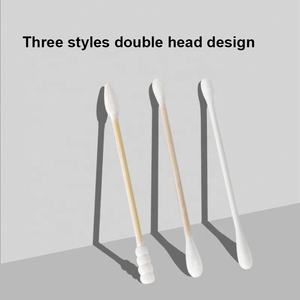 Mini 200 pièces de <span class=keywords><strong>cotons</strong></span>-<span class=keywords><strong>tiges</strong></span> biodégradables en bambou, vente en gros, pour les soins personnels des bébés et l'hygiène des oreilles, applicateurs cosmétiques - Product Image 5