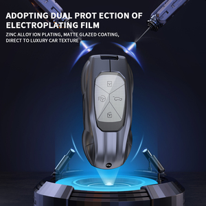Coque de clé de voiture de style voiture de sport haut de gamme pour Xpeng MONA M03, Housse de clé dédiée pour <span class=keywords><strong>G6</strong></span>, G7, G9, P7+, M03, Étui de protection en métal - Product Image 4