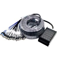 Câble audio multipaire XLR 20 canaux avec gaine en PVC pour microphone, idéal pour la scène - En stock