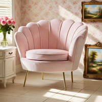 Chaise de salle à manger pliable en velours tendance, écologique, avec pieds en métal doré, assise bleue rembourrée, mobilier moderne pour salle à manger, élégant