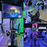 Nouveau simulateur de cyclisme interactif VR/AR 2026 pour jeux sportifs de course, vélo d'exercice dynamique pour parcs d'attractions commerciaux intérieurs