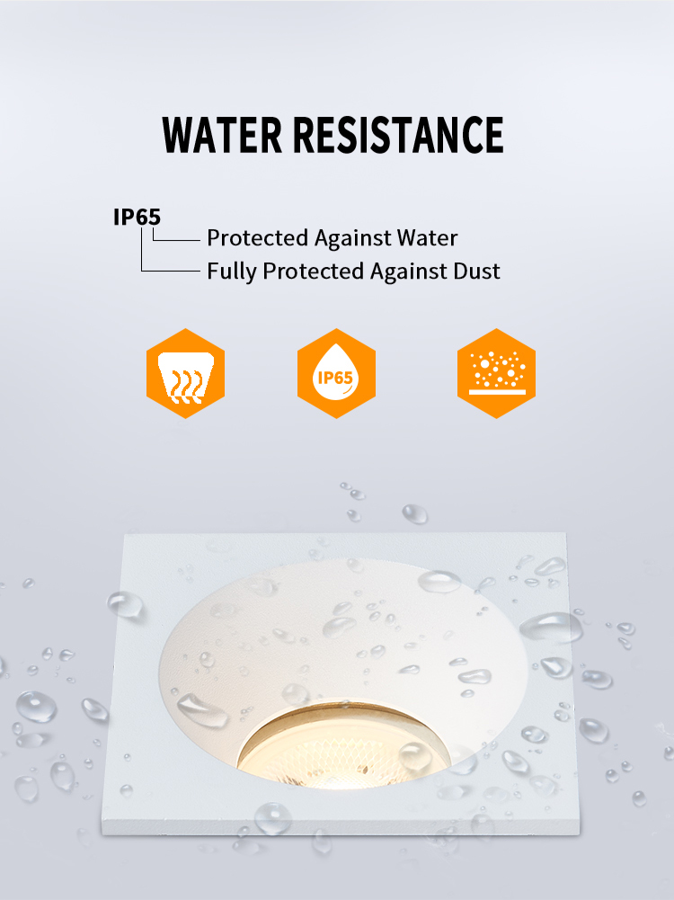 Deep Cup Waterproof IP65 Downlight Anti Glare 50000 Life Span For Kitchen