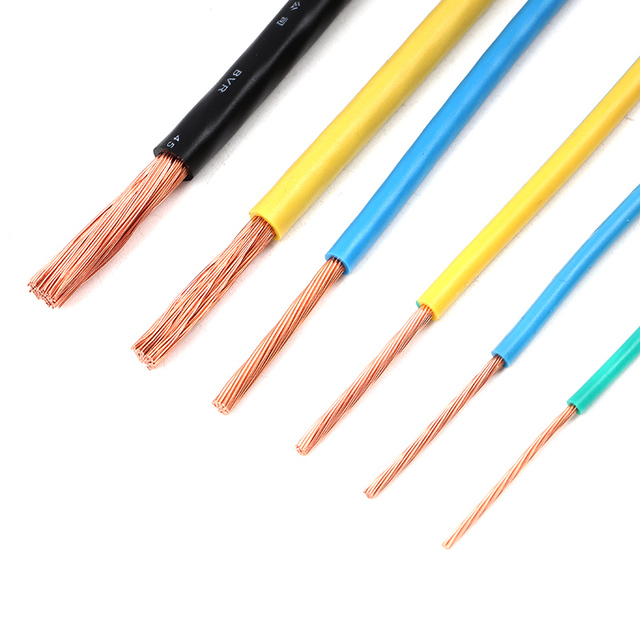 Good Selling Stranded Wire Flexible BVR Cable 1.5/2.5/10/16/25 mm Copper Conductor Ground Earth Wire