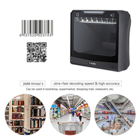 Escáner de Códigos de Barras 2D de Escritorio con Garantía de Dos Años, Escáner de Códigos QR con Cable USB para Inventario de Supermercados