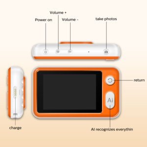 Cámara Educativa Innovadora para Niños con Asistente de Voz, Diseño Prioritario de Seguridad para la Escuela, Juguete con IA para Niños, Cámara <span class=keywords><strong>Digital</strong></span> para Niños Pequeños - Product Image 5