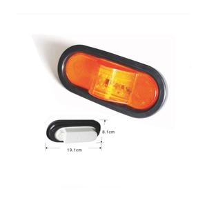 Feux arrière de remorque ovales blancs à LED de 6 pouces Alanber 18LED avec œillets de montage, fiches IP67 étanches, feux de recul/arrière pour remorque - Product Image 6