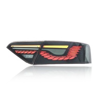 Feux de voiture LED rouges Auto-y pour Audi A5 2008-2016, feux de circulation à aileron de dragon, feux arrière RGB, accessoires de voiture