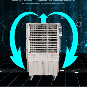 Enfriador de Aire Evaporativo Portátil <span class=keywords><strong>Industrial</strong></span> para Uso en Interiores, Motor AC, Refrigeración y Calefacción, Tanque de Agua - Product Image 1