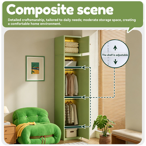 Armoire en acier pour chambre <span class=keywords><strong>de</strong></span> garçon, armoire en métal verte avec porte, sûre et durable, adaptée aux enfants - Product Image 2