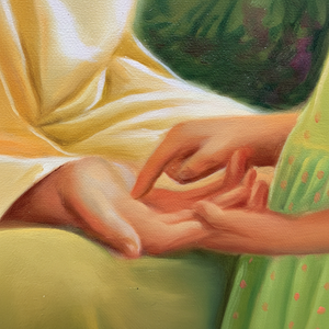 Pintura al Óleo de Jesús 100% Pintada a Mano, 36x24 Pulgadas, Estilo Abstracto Clásico de Lujo para Decoración de Dormitorio - Product Image 1