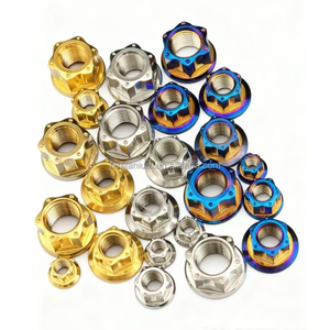 Chất lượng hàng đầu Titanium <span class=keywords><strong>Nut</strong></span> M6 M8 M10 M12 1.25 Pitch M14 <span class=keywords><strong>1.5</strong></span> Pitch <span class=keywords><strong>M16</strong></span> <span class=keywords><strong>1.5</strong></span> Pitch Torx mặt bích hình lục giác hạt tùy chỉnh ti Fastener - Product Image 6