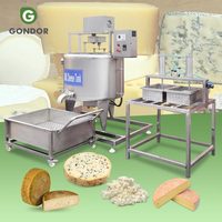 1000l Machine à fromage artisanale pour la fabrication de bâtonnets de fromage de chèvre, de boulettes de mozzarella et de presse à fromage