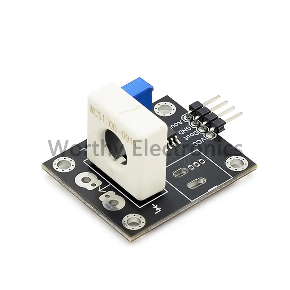 Electronic module Hall current sensor adjustable detection 70A 35A short circuit WCS1700 WCS1800 overcurrent protection module