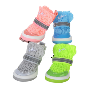 Zapatos de Verano para Perro, Zapatos para Perros Pequeños, Zapatos para Cachorros, Juego de 4 Zapatos Adhesivos con Diseño de Osito - Product Image 2