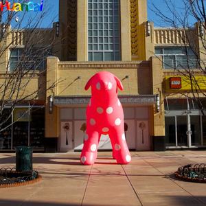 Gran oferta, modelo de Animal inflable gigante, mascota inflable de perro de lunares rosas de Labrador con luces para decoración de eventos - Product Image 5