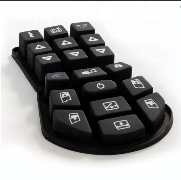 مختلف الأسود أو الأبيض عالية الجودة العلامة التجارية ، والمنتجات الرقمية التحكم عن بعد ، لوحة المفاتيح ل قطع مطاط السيليكون