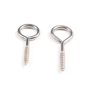 Hook Screws for Wood Wholesale Stainless Steel 304/316 Galvanised Eye Screws Lifting Bolt Sling <strong>Ring</strong> Sheep Hook and Eye Screw - Product Image 2