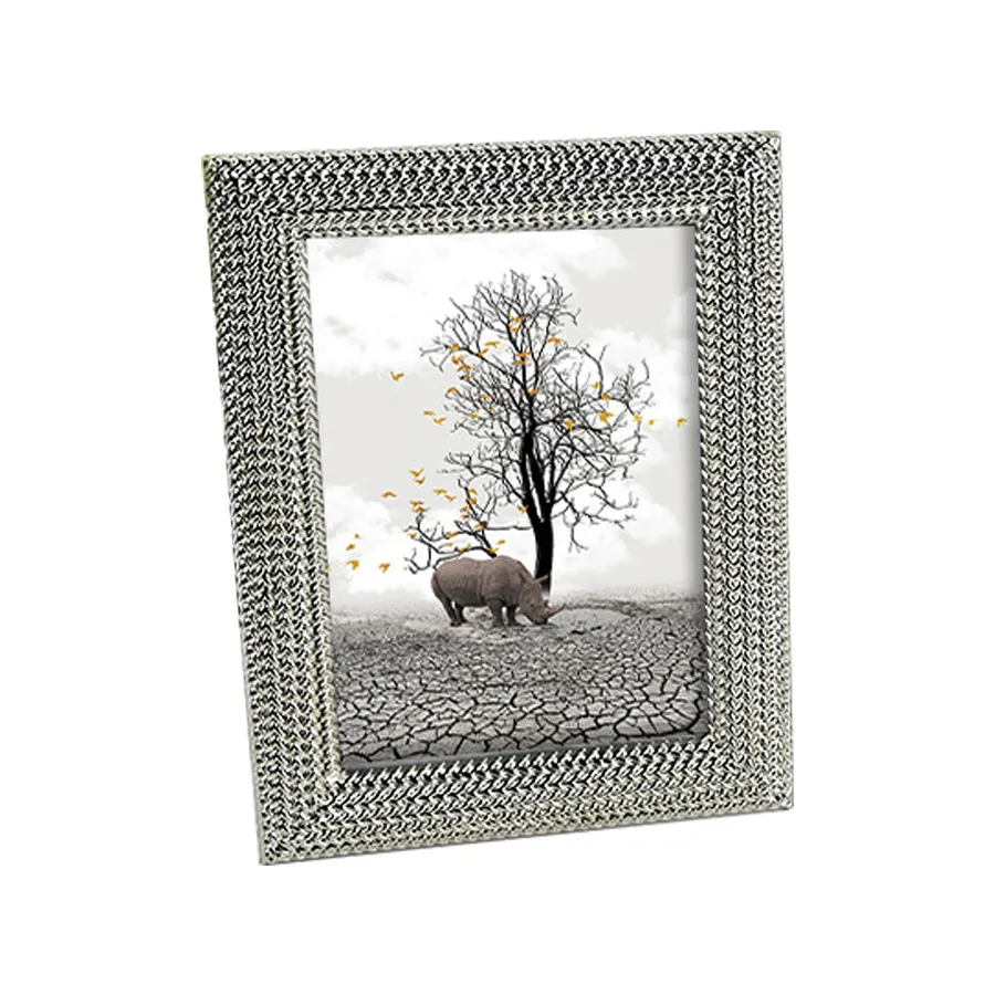 Sofine Decorative Popular Top Quality Silver Color Metal Luxury Design Photo Picture Frame Fotolijst