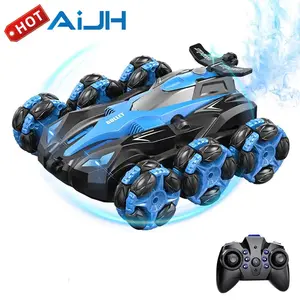 AiJH Spray 6 Wheels Rc Stunt Car Spraying 360 Degree Flip Rotating Drift Double-Sided Rc Cars Remote Control Toys