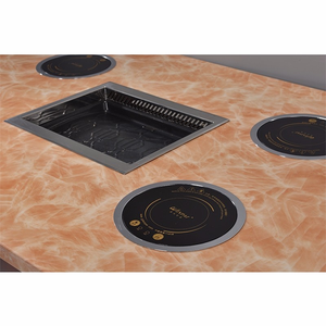 Fabriek Custom Rookloze Elektrische Hotpot Koreaanse <span class=keywords><strong>Bbq</strong></span> Tafels Voor Restaurant - Product Image 2