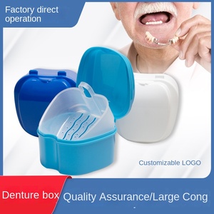 Boîte de rangement pour prothèse <span class=keywords><strong>dentaire</strong></span> CE - Boîte en plastique portable pour fausses dents et hygiène buccale - Product Image 3