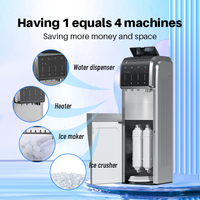 Machine à glaçons Machine à glaçons et distributeur d'eau Refroidisseur d'eau Distributeur d'eau avec compresseur Machine à glaçons de refroidissement