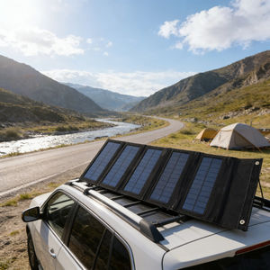 Panel Solar Portátil Plegable de 50W para Emergencias y Desastres, 20% de Eficiencia, 1 Puerto USB, Camuflaje, para Acampar, Cortes de Energía, Supervivencia en la Guerra - Product Image 3