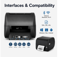 ATP New Product TF401B Ribbon Thermal Barcode Printer Adjustable Print Head USB Interface Wide Application 1-Year Warranty Stock